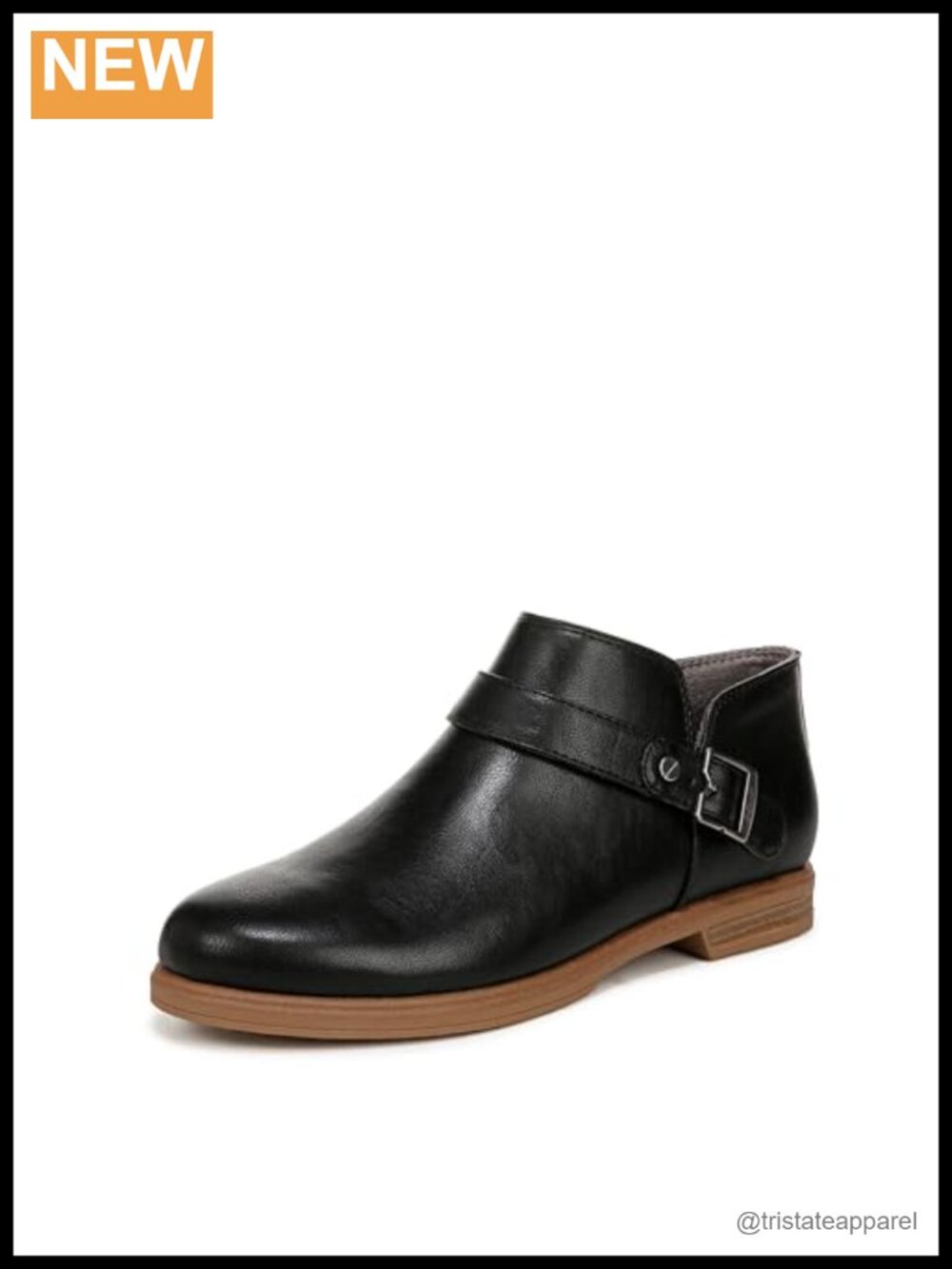 Ankle Boots Womens Faux Leather Block Heel Zip Bootie